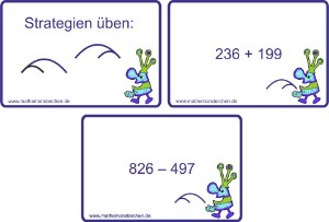 Mathemonsterchen Wendekarten