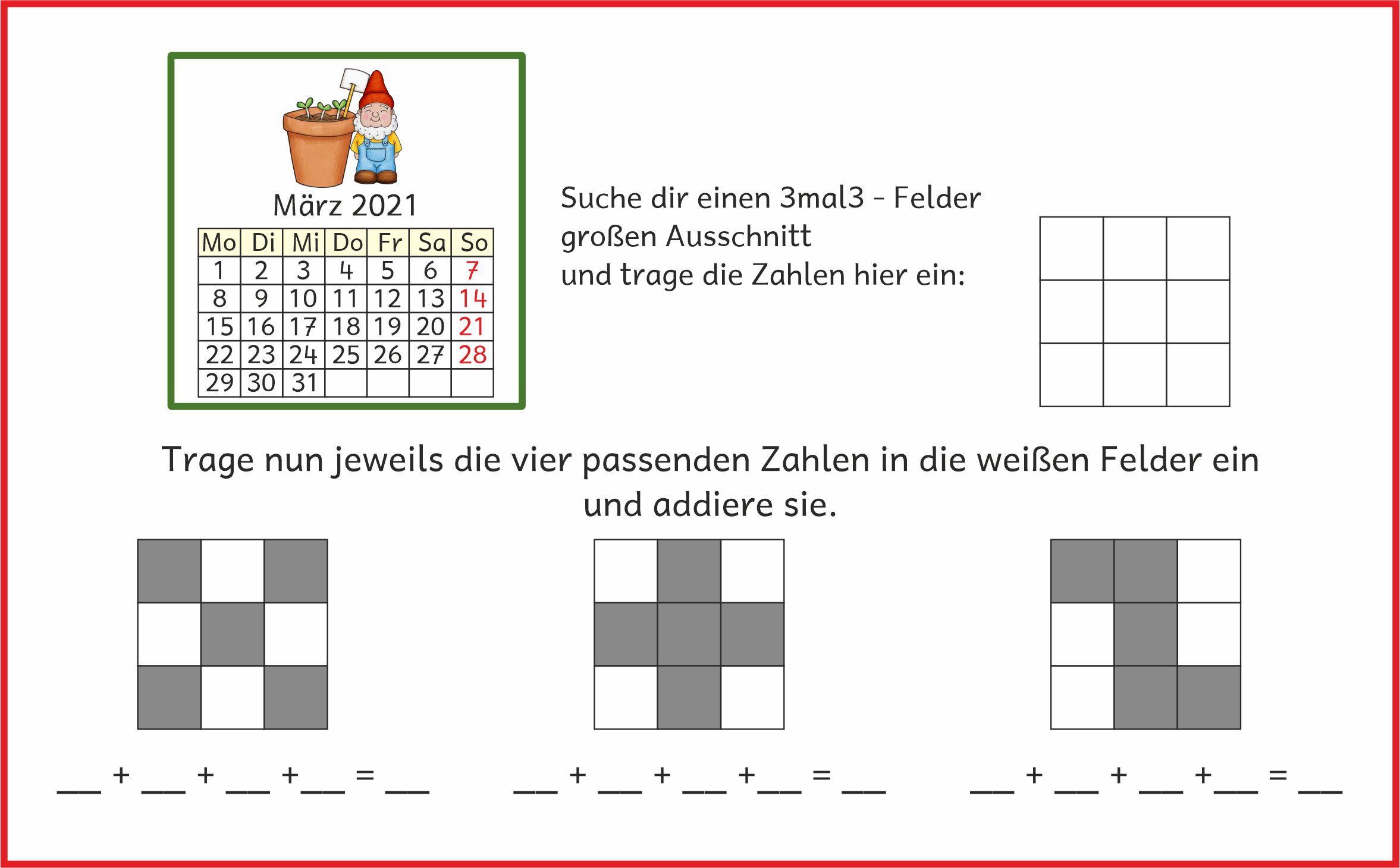 Mathemonsterchen - Zeit