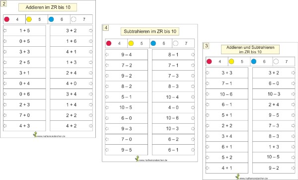 Mathemonsterchen - Addition und Subtraktion